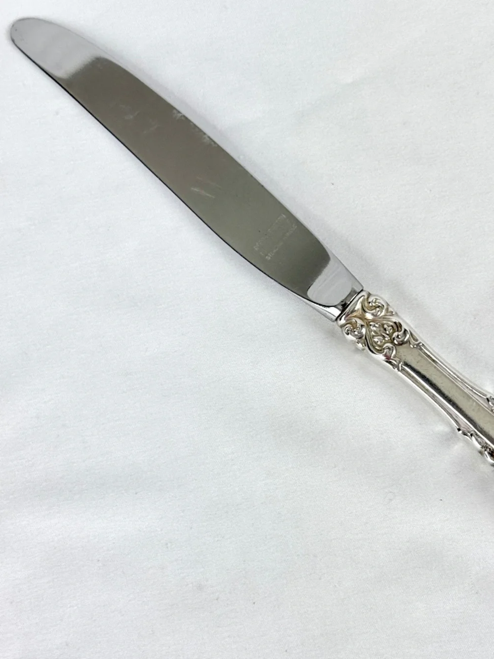 Vintage Grand Renaissance Sterling Silver Dinner Knife 9 inch Reed and Barton